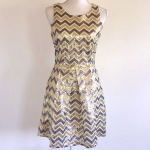Brand New Charming Charlie Sequin Party Dress Lrg